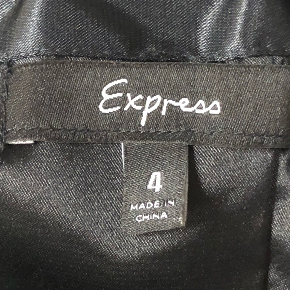 Express Black Ruffle Mini Dress - Picture 6 of 7